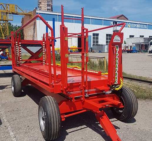 Платформы, тележки и контейнеровозы для сбора урожая